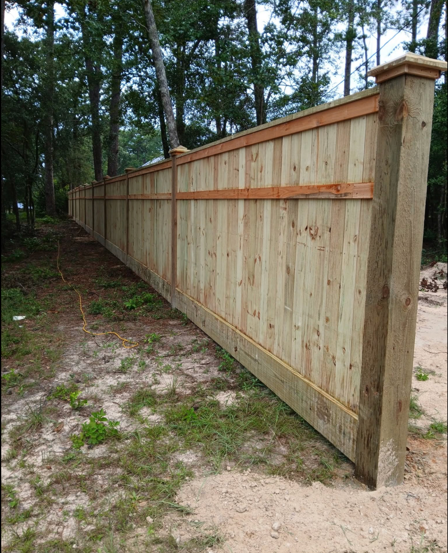 Custom wood fence installation Houston
