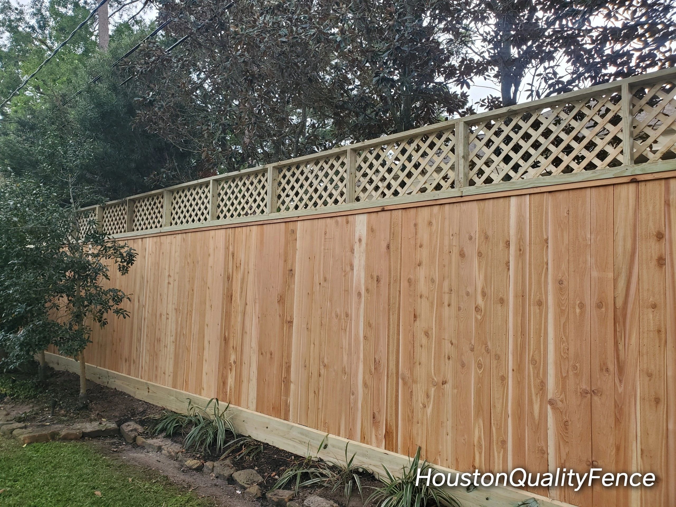 Wood fence project 4