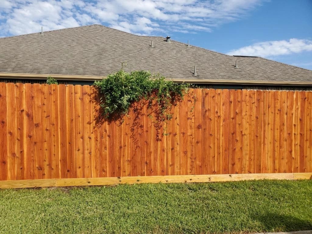 Wood fence installation Houston